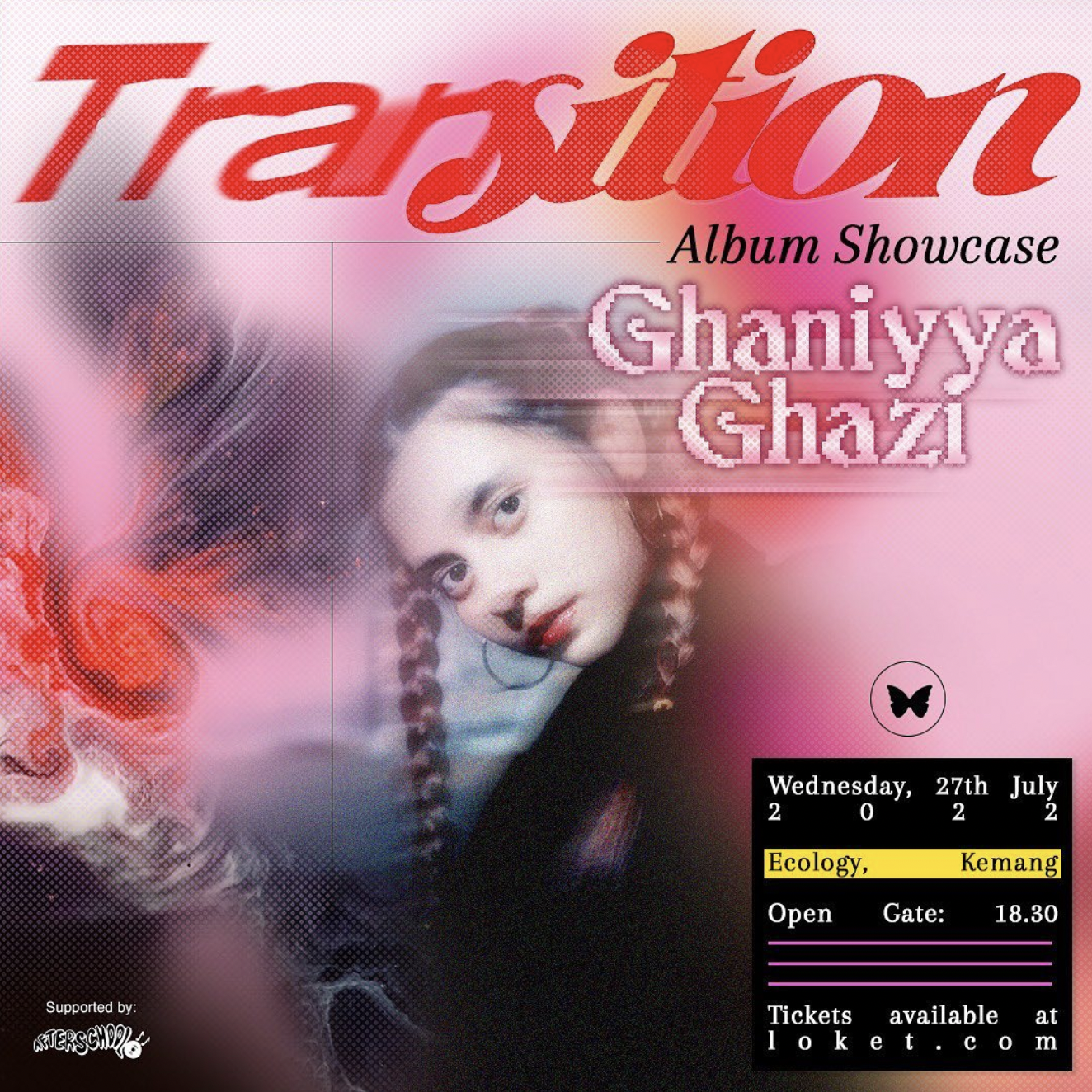 Promo poster for 'Transition' album showcase concert